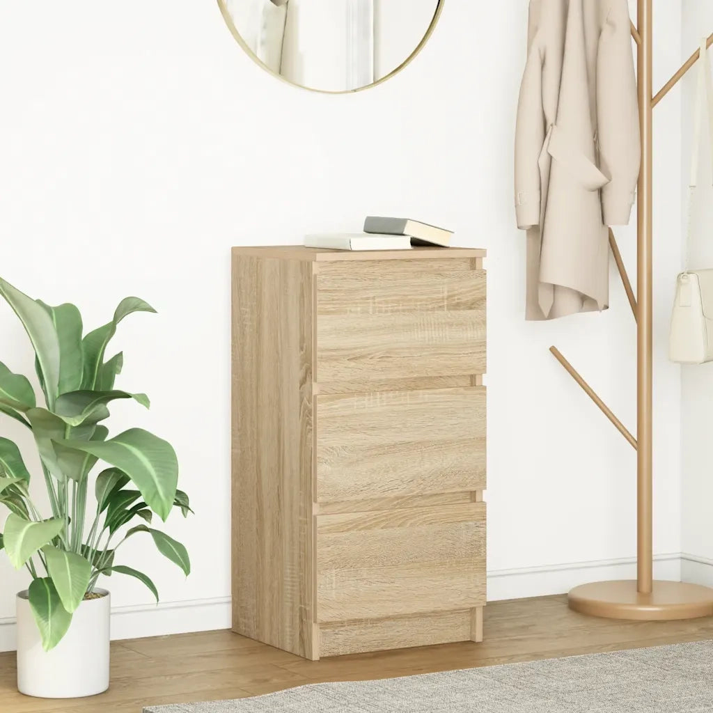 Credenza Rovere Sonoma 37,5x35x76 cm in Legno Multistrato