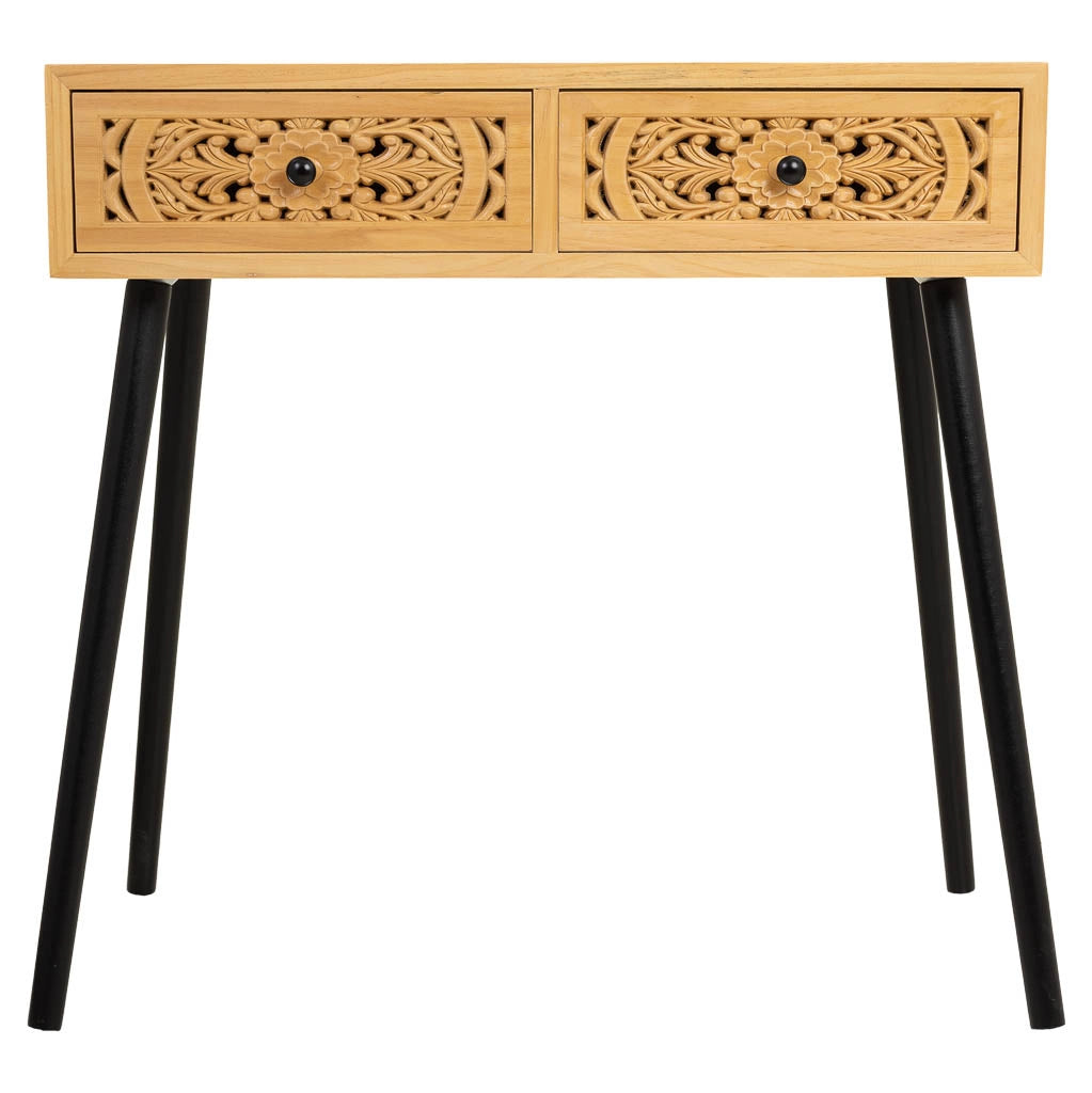 Mobile da ingresso in legno marrone 80x42x79