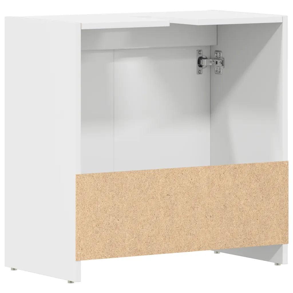 Armadio da Bagno Bianco 60x33x61 cm in Truciolato cod mxl 11875