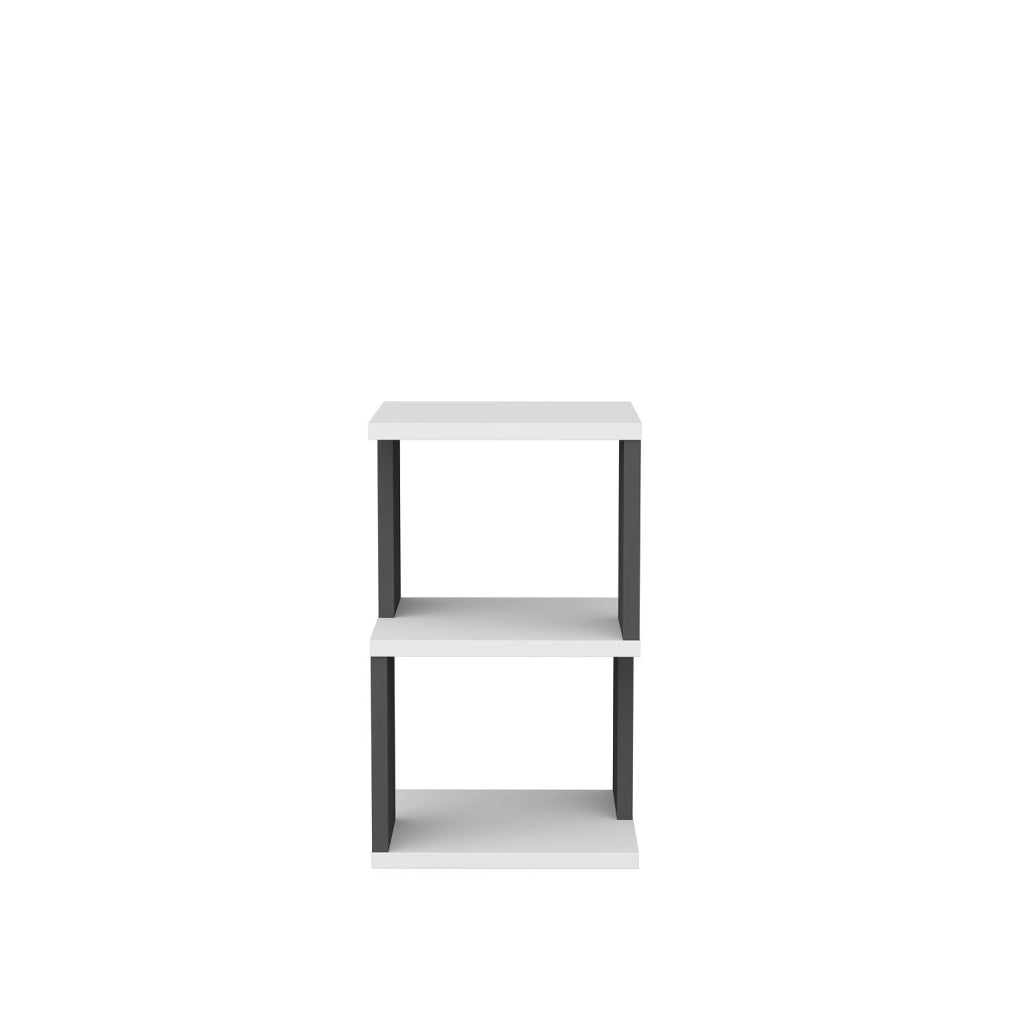 Comodino in legno "Carter" - 30 x 30 x 49 cm - Bianco