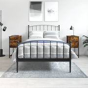 Comodini 2 pz-Set di 2 Tavolino da notte Rovere Fumo 32x42x70 cm in Legno Multistrato