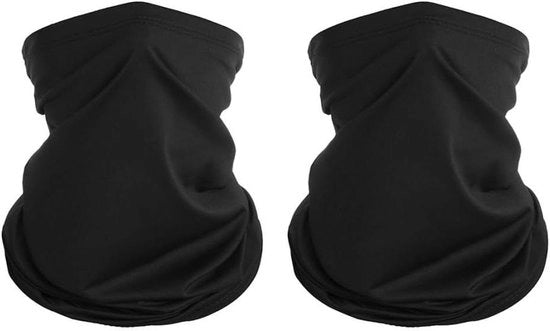 Set di bandana impermeabile e respirante per motociclismo e bicicletta - Nero - Taglia M