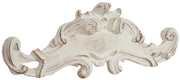 Biscottini Sopraporta in legno finitura bianco anticato L57xPR6xH20 cm Made in Italy