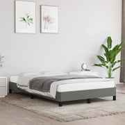 Giroletto senza Materasso-Struttura Letto Grigio Scuro 120x190 cm in Tessuto 187452
