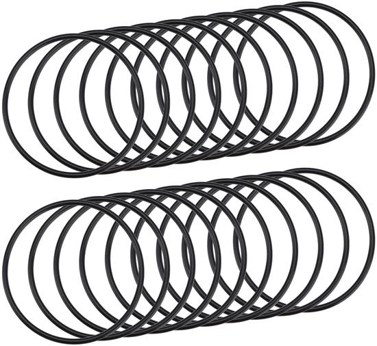 O-ring in gomma nitrile - Afdichting - 76mm OD 70mm ID - Forma professionale - Per sanitario e automotive - Nero