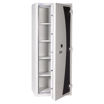 Armadio certificato UL 72 Classe 350 resistente al fuoco per 2 ore con piani interni cm. 75,9x60,5x190,9h