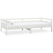 Letto singolo | Letto per adulti | Dormeuse Bianca in Legno Massello di Pino 90x200 cm