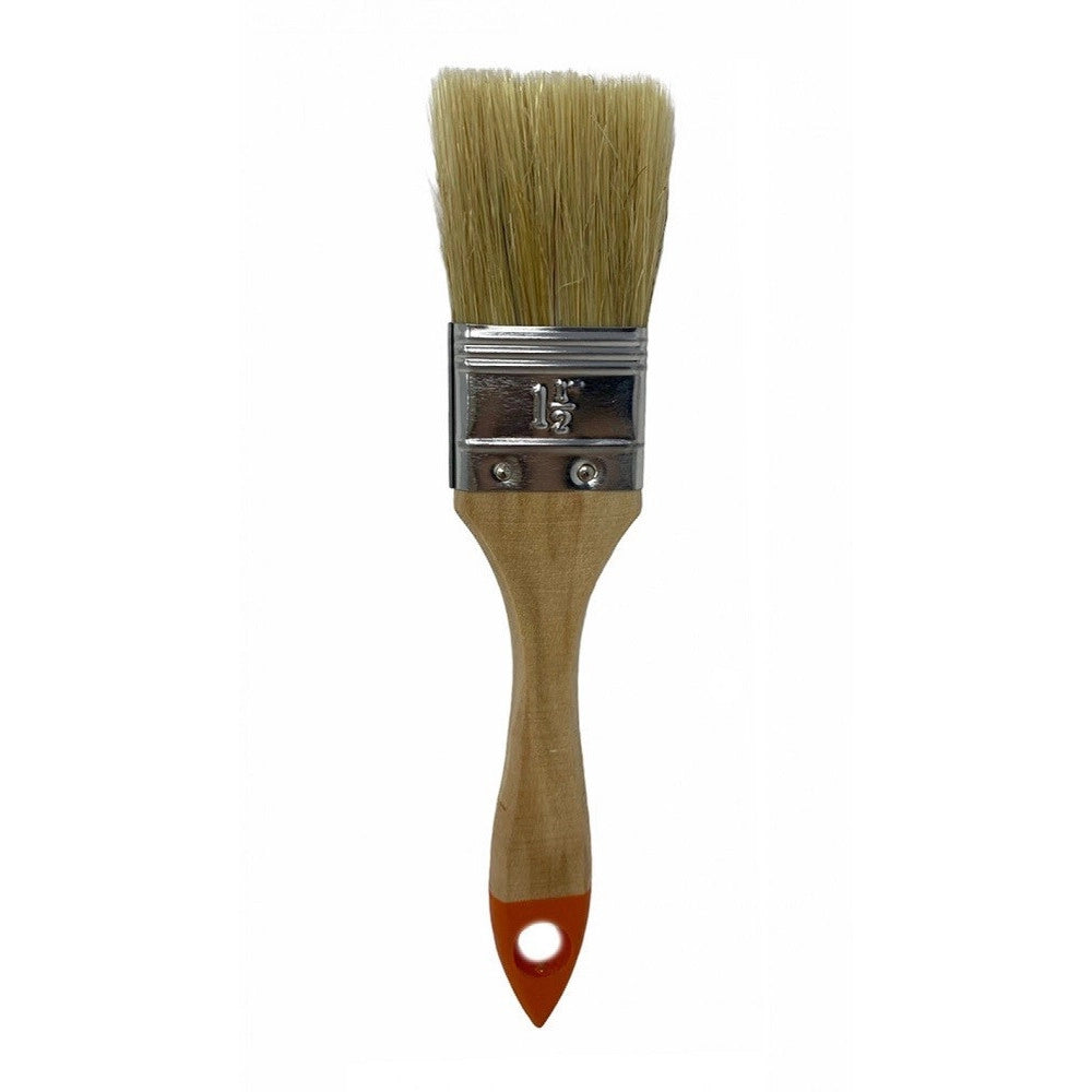 Trade Shop - Set 3 Pennelli Testa Piatta Pennello Per Pittura Vernice Varie Dimensioni 90307 -