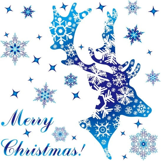 Decorazione di vetro per finestra, elicottero di Natale, decorazione di Natale, decorazione di Natale, decorazione di Natale, adesivo statico per finestra PVC, adesivo per finestra di Natale (A)