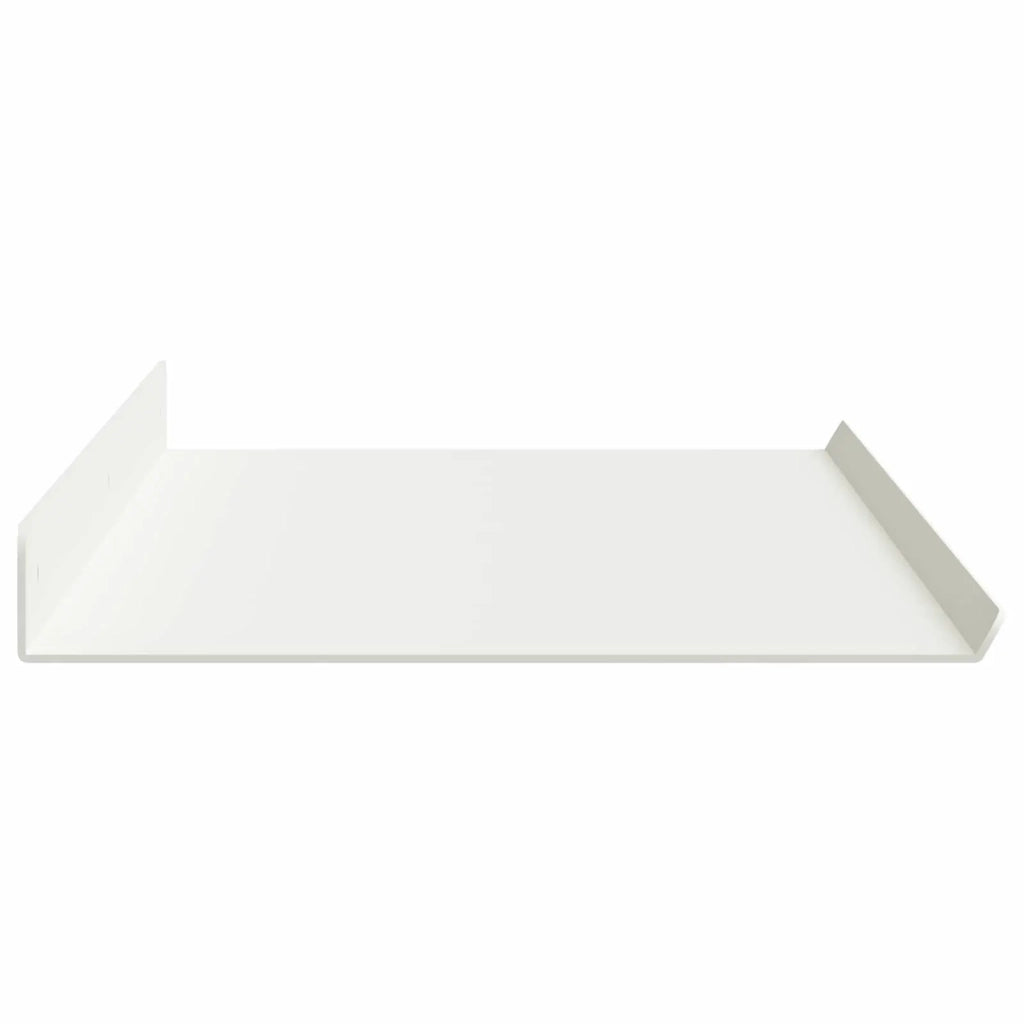 4 pz Mensola | Ripiano | Scaffale sospesa Bianco 80 x 18 x 2,5 cm Acciaio