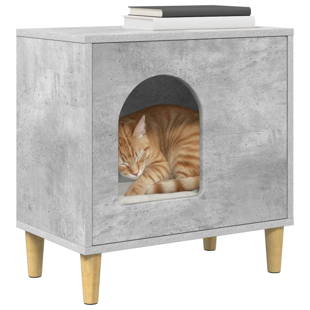 Casa per Gatti Calcestruzzo 51 x 30 x 52 cm Legno multistrato