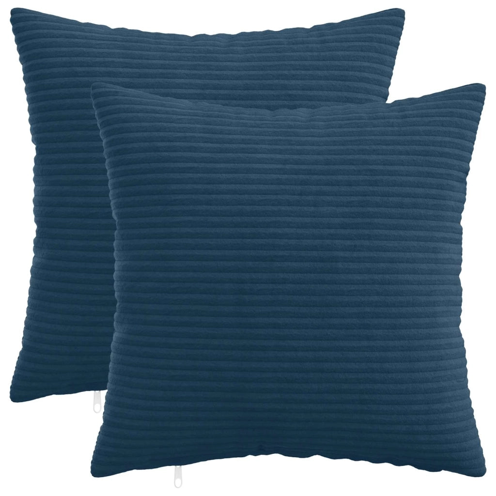 Federa 2 pcs HEERLEN Blu navy 45 x 45 cm corduroy 910411
