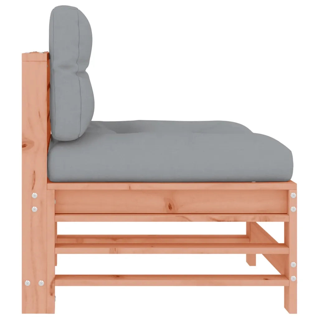 Divani Centrali con Cuscini 2 pz in Legno Massello di Douglas 825693