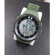 Trade Shop - Orologio Da Polso Zcc Compass Digitale Sveglia Data Cronometro Sportivo Verde -