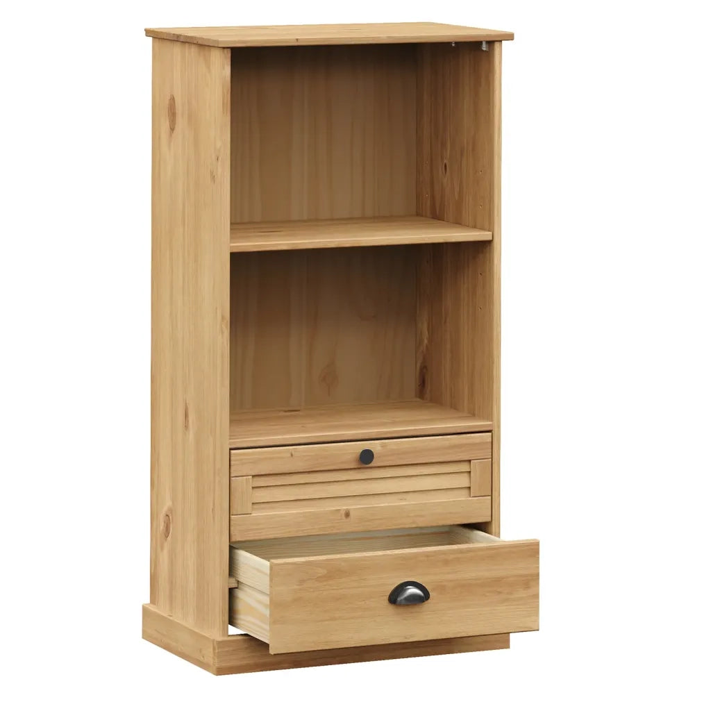 vidaXL Libreria VIGO 60x35x114,5 cm in Legno Massello di Pino