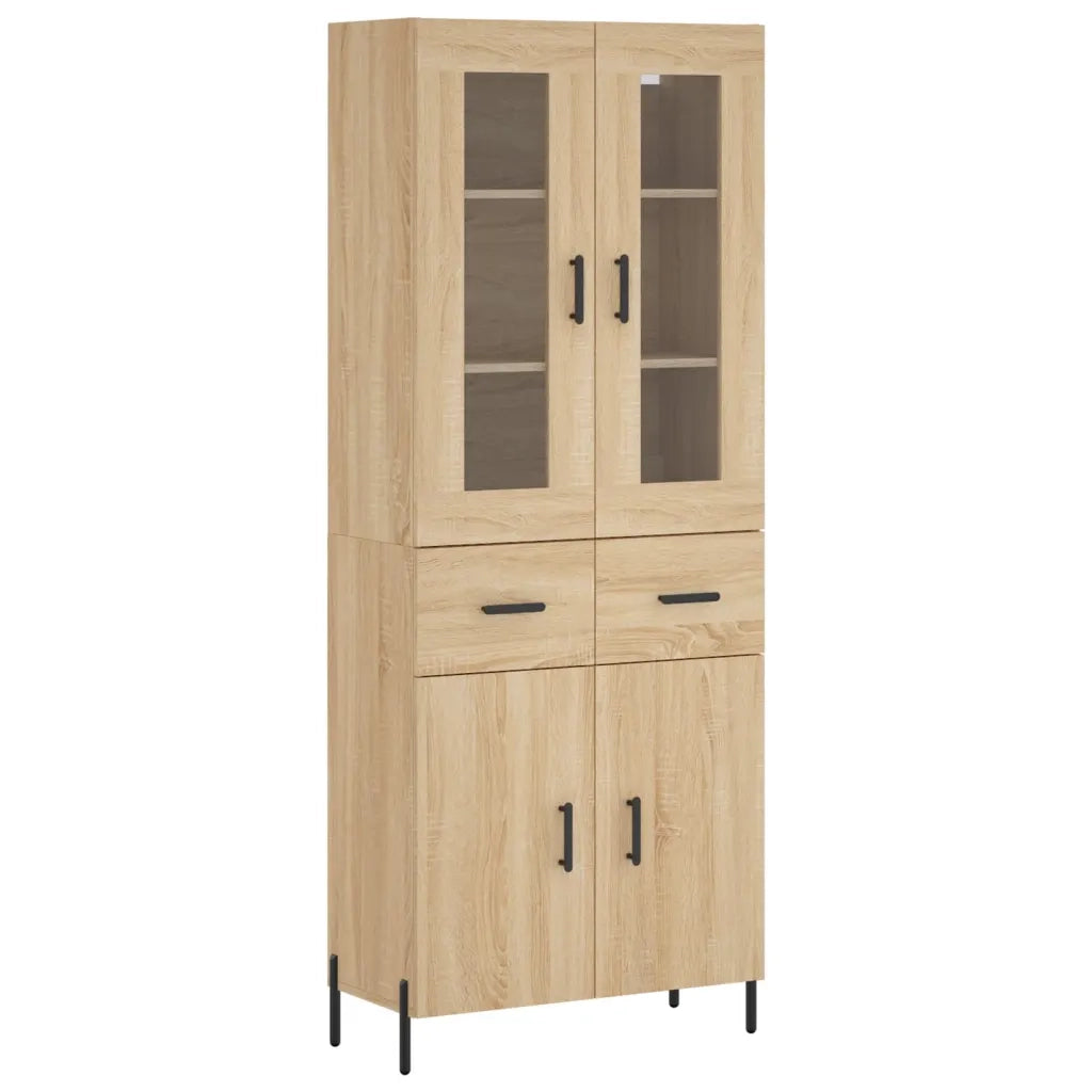 Credenza | Madia | Buffet da pranzo | Armadio da pranzo Rovere Sonoma 69,5x34x180 cm in Legno Multistrato