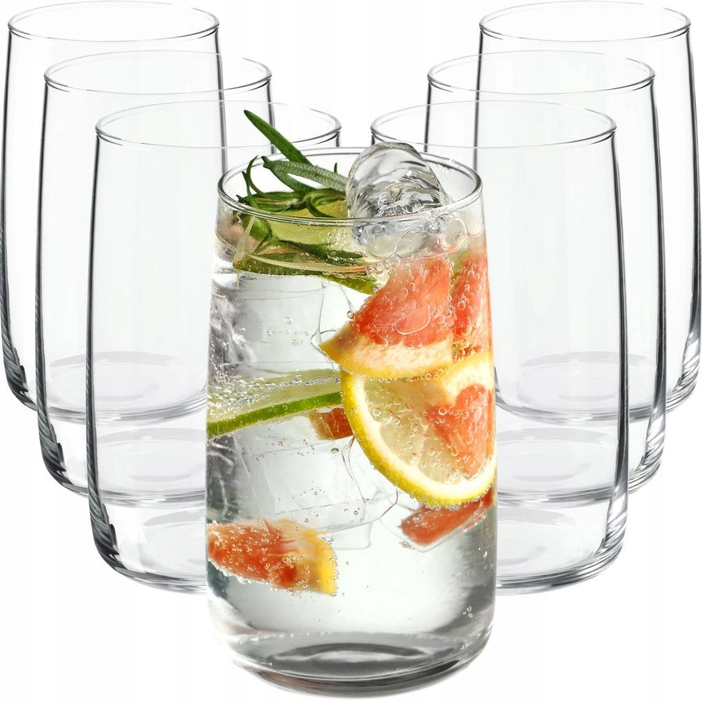 Set di 8 bicchieri da bibita KADAX da 480 ml, ideali come regalo.