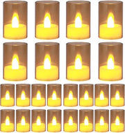 LED Tealight - Faccette batterie a LED per decorazione atmosferica con effetto fiamma