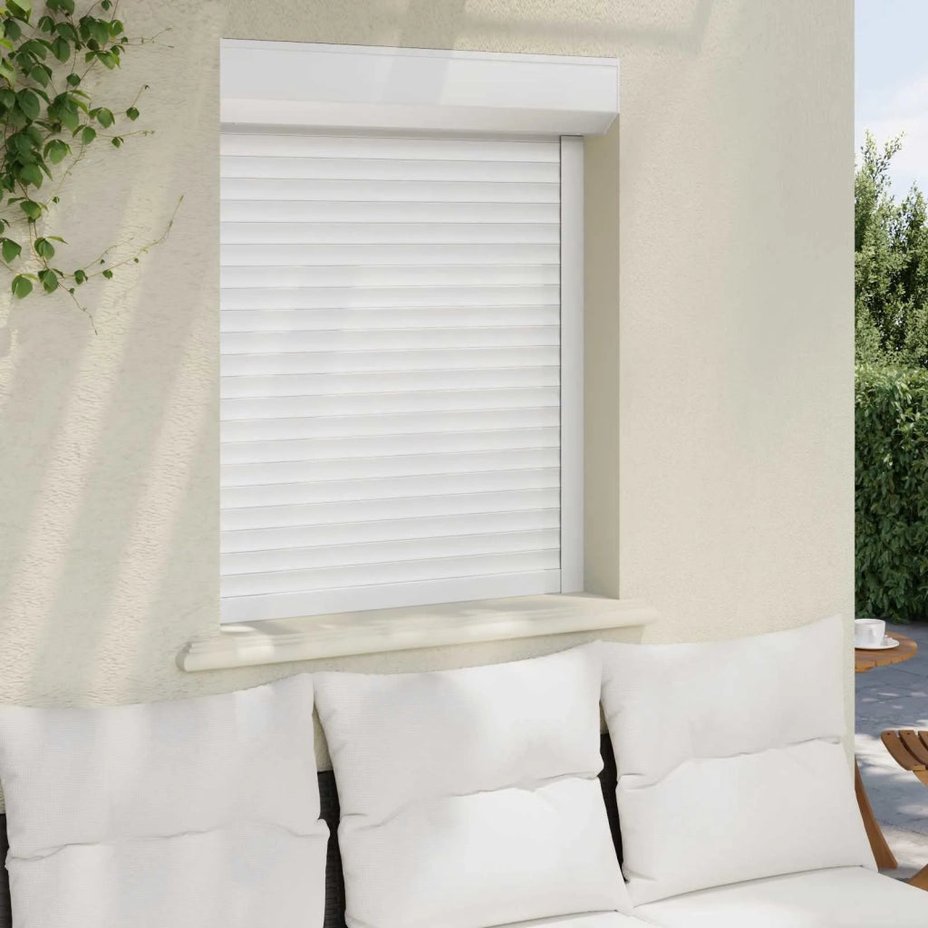 Persiana a rullo Bianco 80 x 100 cm Alluminio e poliuretano CFW9912921