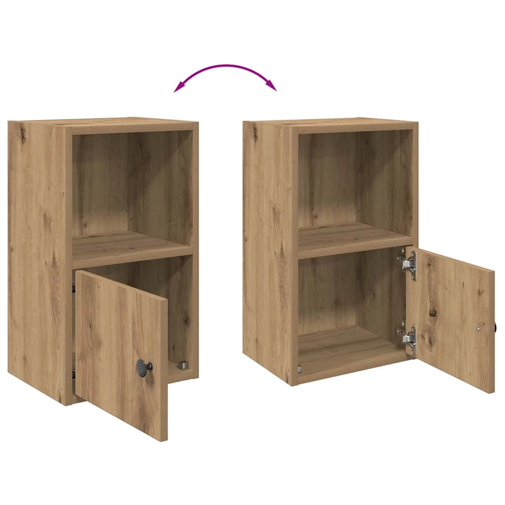 vidaXL Libreria Rovere Artigianale 31x24x52 cm in Legno Multistrato