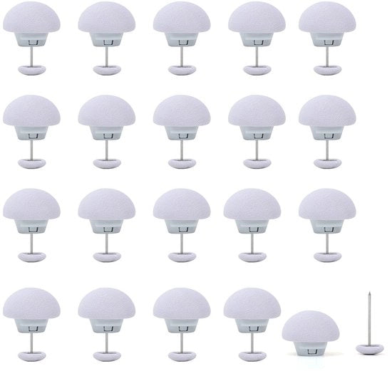 Sostegno per soffitto 20 pezzi con clip a forma di fungo per spessore di tessuto variabile