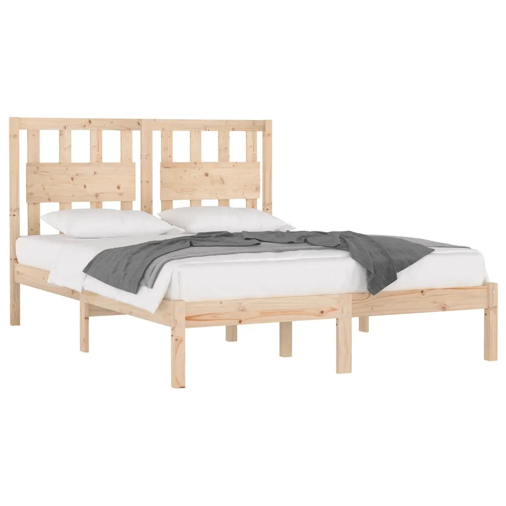 Giroletto-Struttura Letto in Legno Massello di Pino 120x190cm Small Double 735549