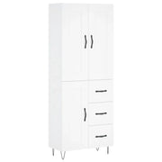 Credenza | Madia | Buffet da pranzo | Armadio da pranzo Bianca 69,5x34x180 cm in Legno Multistrato