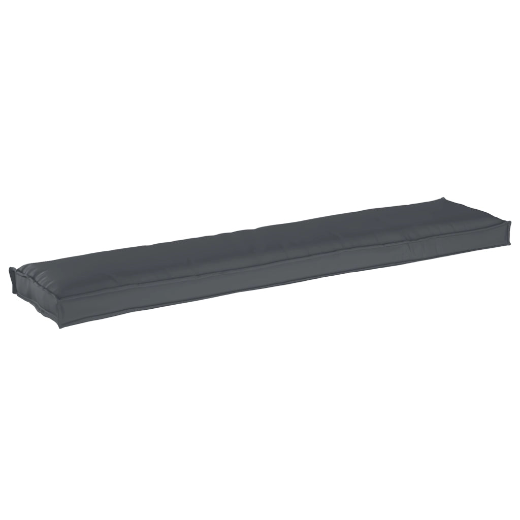 Cuscino per Panca Antracite 180x40x8 cm in Tessuto Oxford