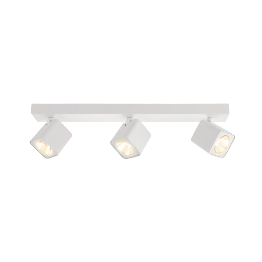 Faretto soffitto triplo moderno bianco orientabile LED 15W