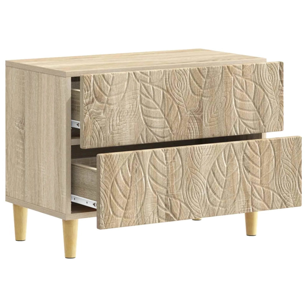 Comodino Rovere Sonoma 62 x 34,5 x 48 cm Legno ingegnerizzato 895007