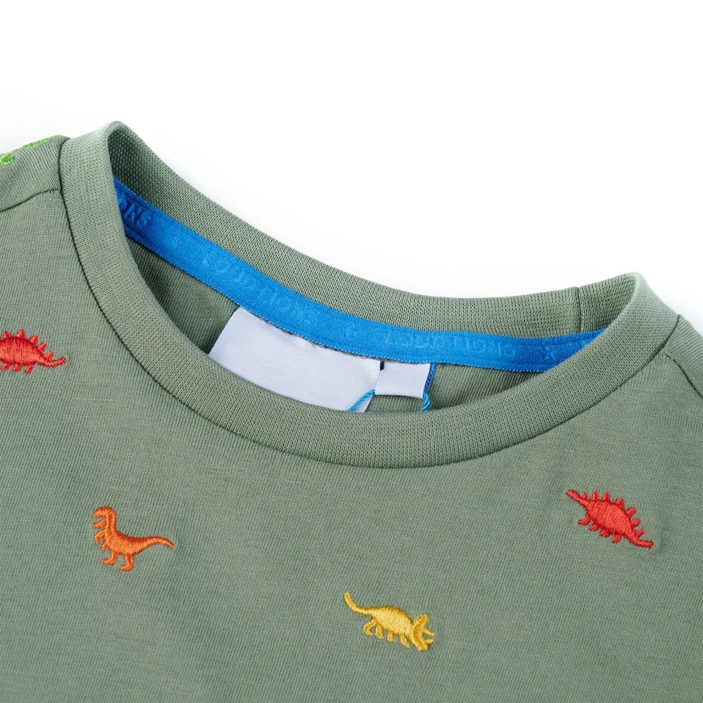 Maglietta da Bambino a Maniche Corte Cachi 116cod mxl 110445