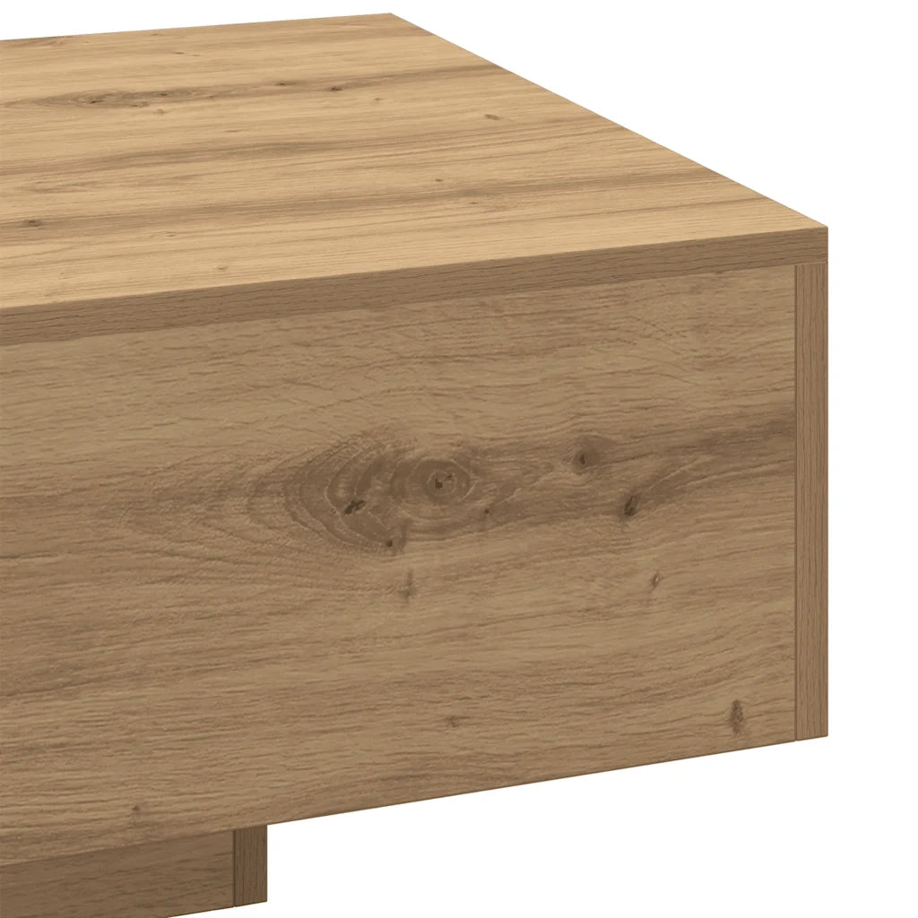 Tavolino Salotto Rovere Artigianale 100x49,5x31cm Multistrato 856405