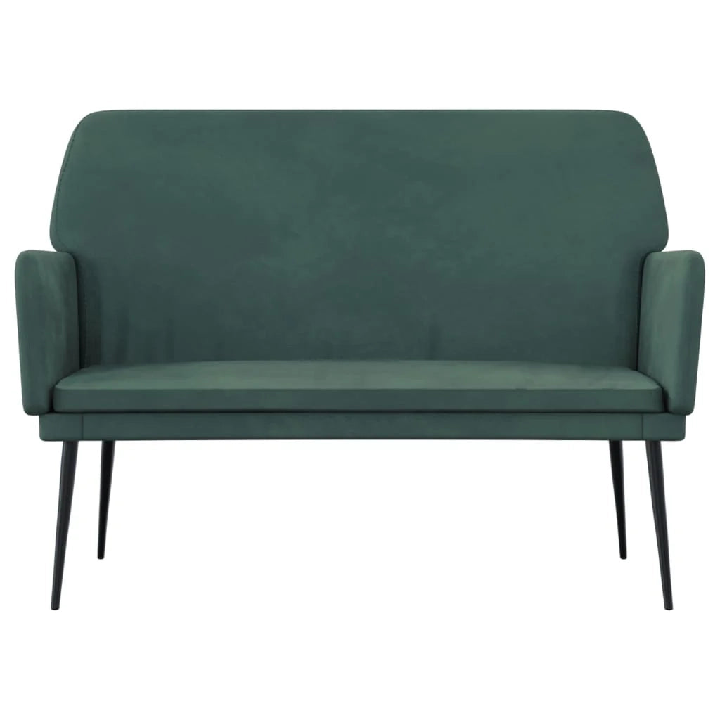 Panca 108 x 79 x 79 cm velluto verde scuro 02_0010568