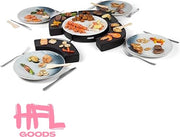 Set da pranzo per 4 persone con piatti singoli