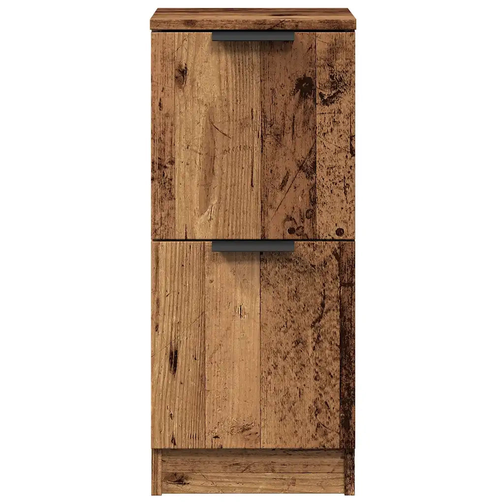 Credenze 2 pz Legno Antico 30x30x70 cm in Legno Multistrato