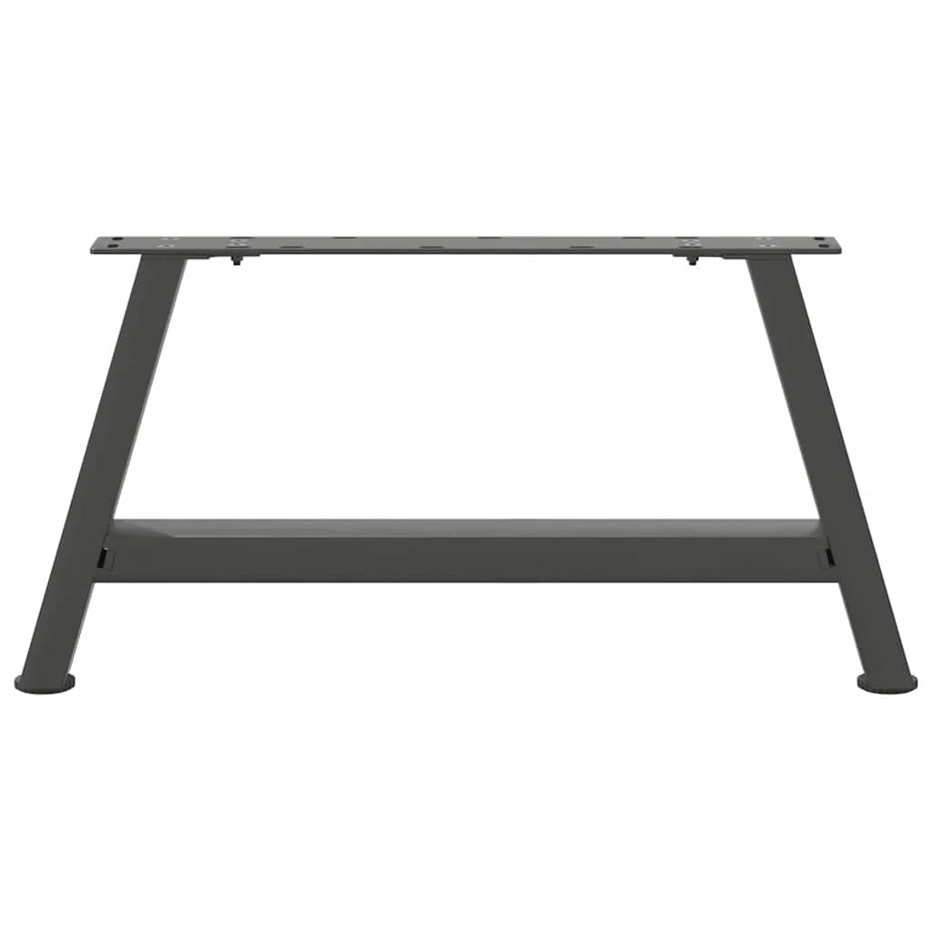 Set di 2 gambe per tavolino da caffè a forma di A con piedini regolabili 60 x 31 cm acciaio antracite 02_0057102