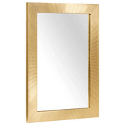 Specchio da bagno-Specchio decorativo Nero e Oro 50 x 2,5 x 70 cm