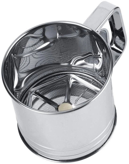 Sottopelle Finitura Inossidabile - Setaccio Fine - Diametro 10 cm - Per Torte/Biscotti - Leggero 130 g - 100% Nuovo di Zecca