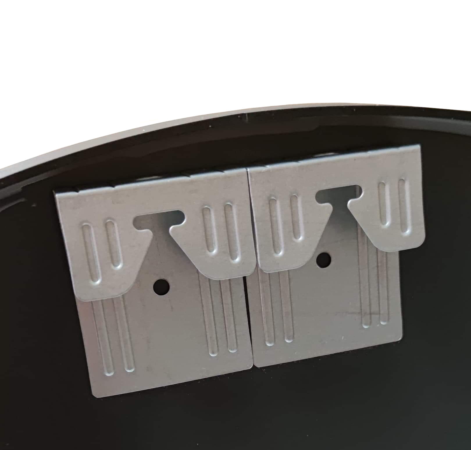 Specchio rotondo VALORA con cornice nera per bagno e soggiorno 80 cm