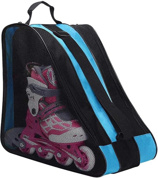 Borsa per Rollerskate con Cinturino Regolabile - 3 Compartimenti - Copertina in Oxford - Dimensioni 40x30x40 cm - Adatta a la maggior parte dei Rollerskate