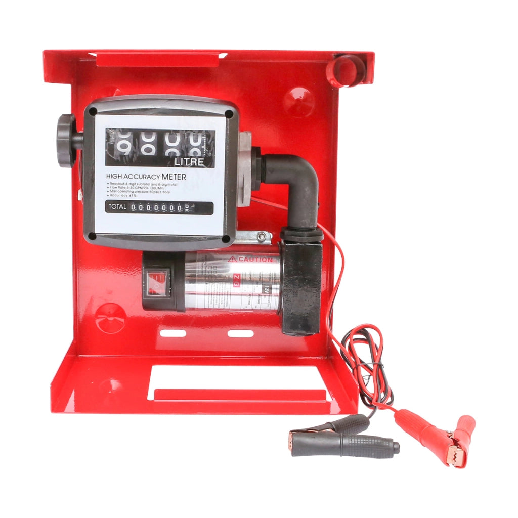 Kit pompa di trasferimento diesel da 12 V, portata 40 l/min con misuratore, tubo di aspirazione da 1,5 m, tubo di trasferimento da 4 m e pistola Breckner Germany