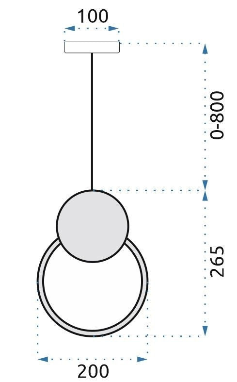 Lampada Da Soffitto Led App852-cp Black