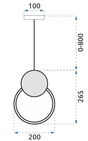 Lampada Da Soffitto Led App852-cp Black