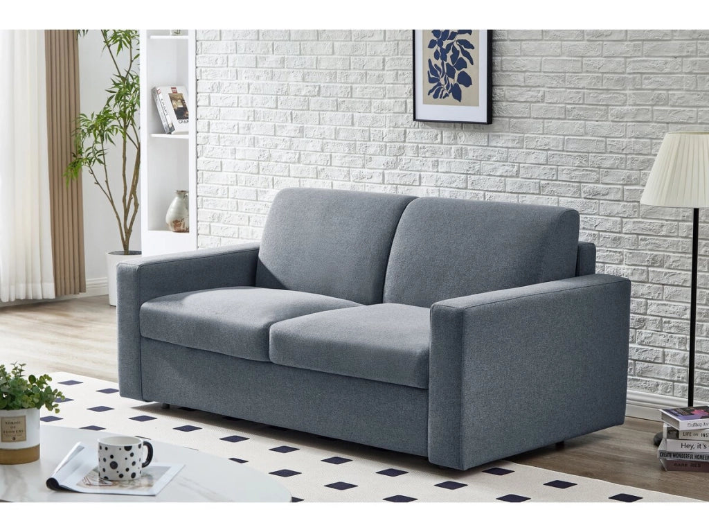 Divano trasformabile in tessuto express "Diana" - letto 120 cm - 2 posti - Grigio