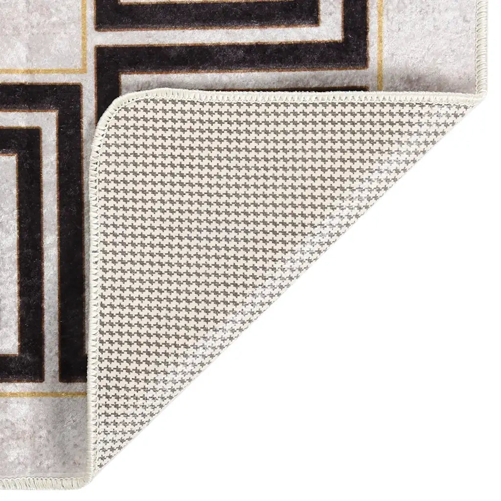 Tappeto Lavabile 80x150 cm Beige Chiaro 337946
