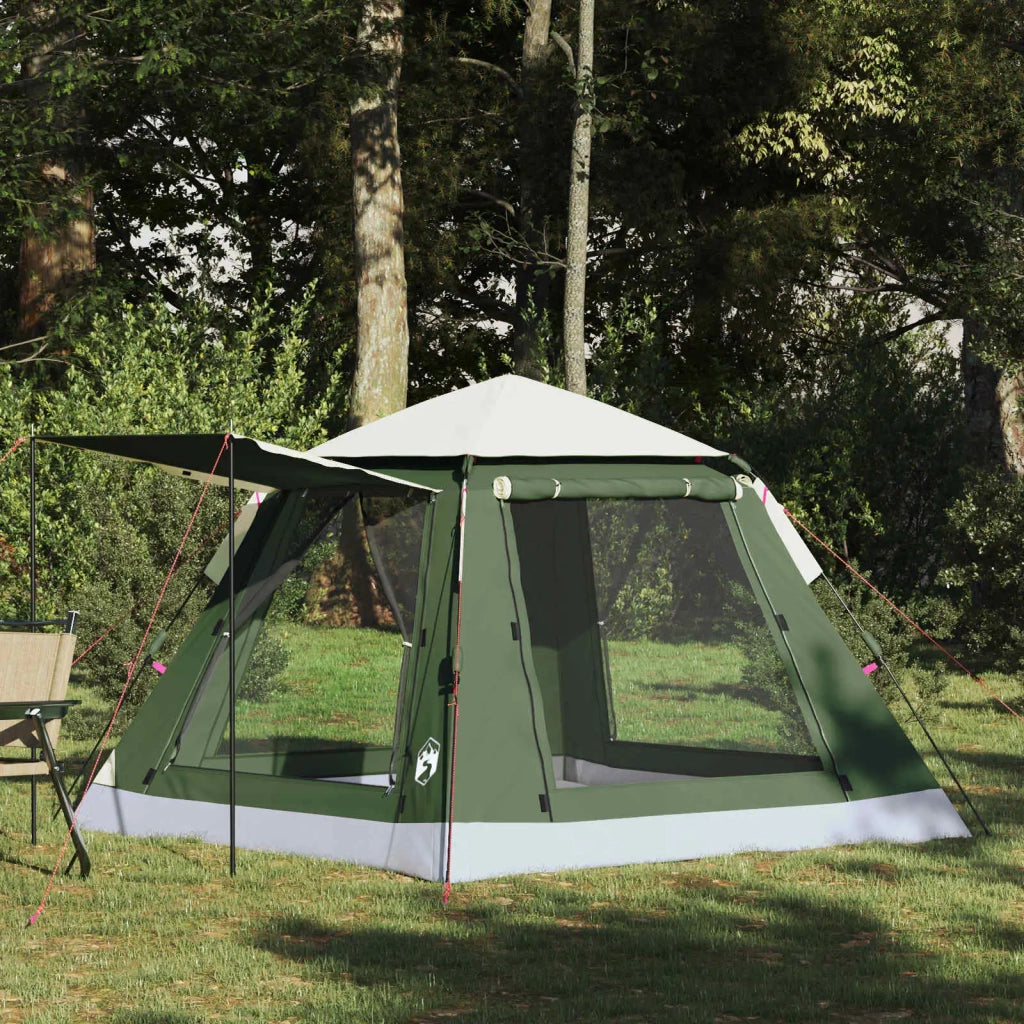 Tenda Istantanea con Catena per la Pioggia per 3 Persone con Rilascio Veloce-Tenda da campeggio 355055