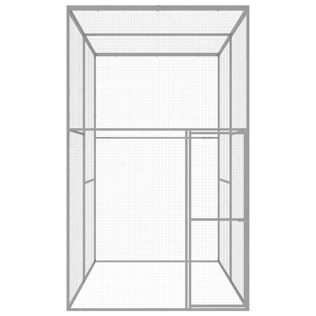 Gabbia per Gatti 3x1,5x2,5 m in Acciaio Zincatocod mxl 81371
