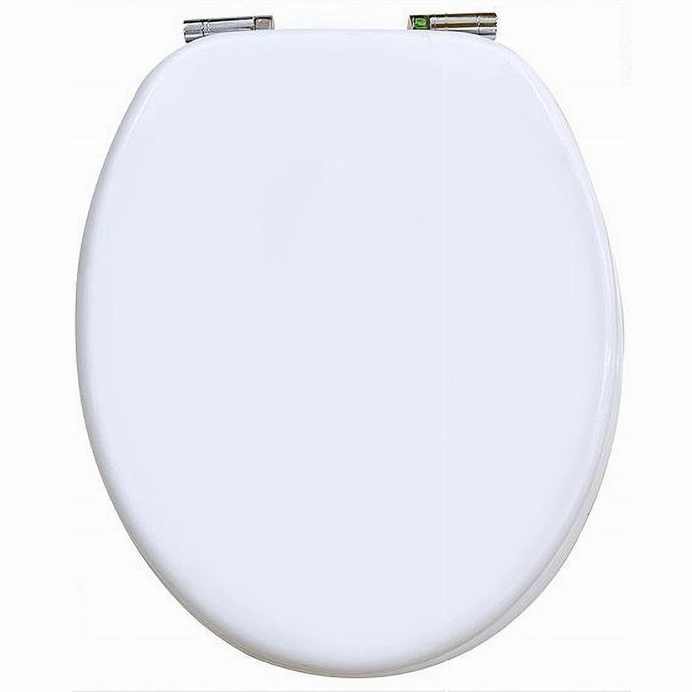 Trade Shop - Copriwater Coprivaso Wc In Mdf Universale Bianco 45x49cm Cerniere Acciaio 69008 -