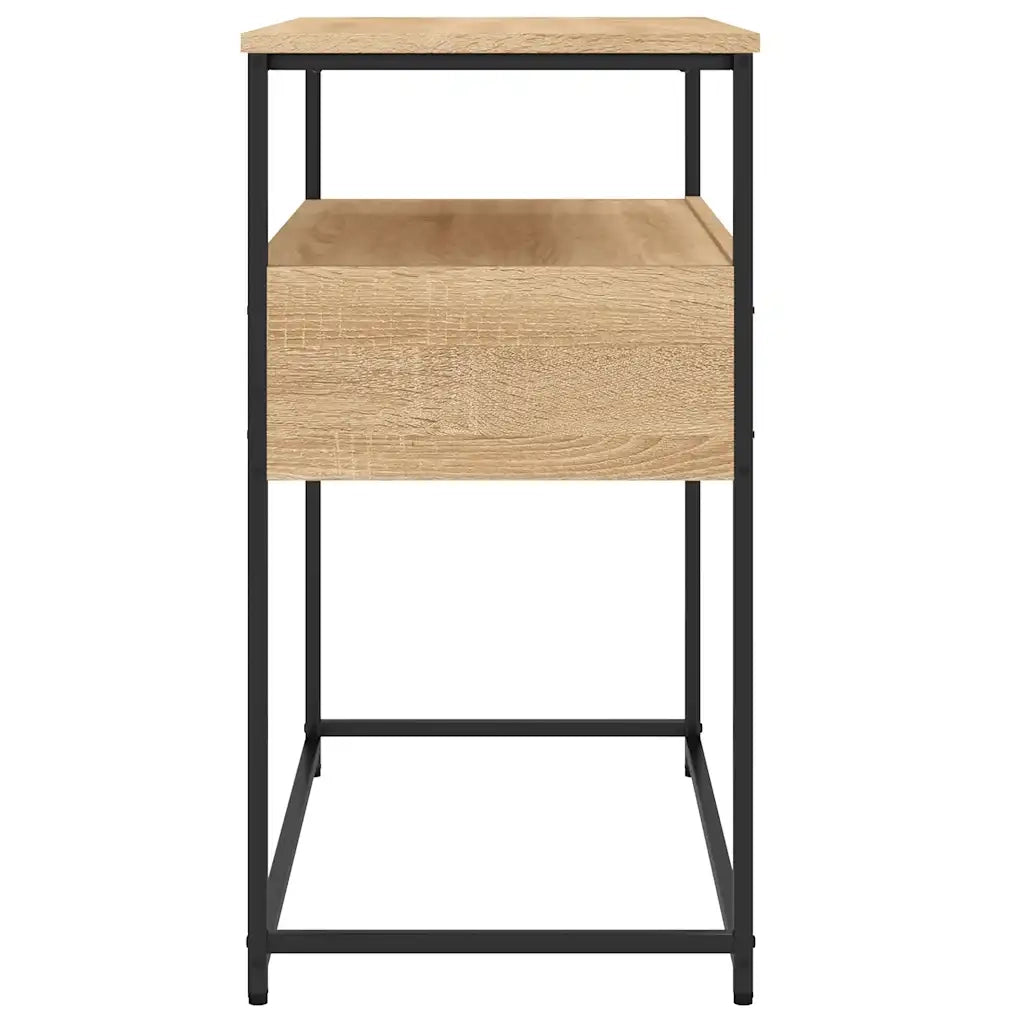 Tavolino Consolle Rovere Sonoma 75x40x75cm in Legno Multistrato
