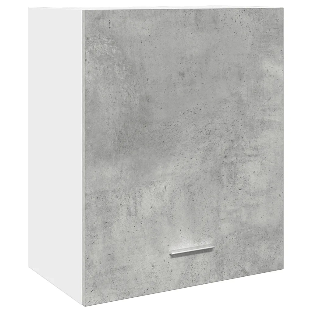 Mobiletto da cucina a parete pratico dal design moderno 50 x 31 x 60 cm in legno composito grigio cemento 02_0050753
